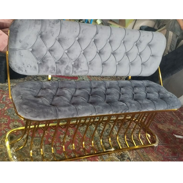 نیمکت لمسه ستونی پشتی دار آبکاری فورتیک و سیلور